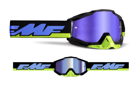 FMF PowerBomb Talladega Goggle w/Mirror Blue Lens - Image 2