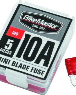 BikeMaster 5Piece 10A Replacement Mini Blade Fuse