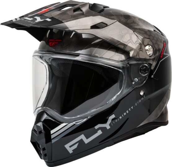 Fly Racing Trekker Kryptek Conceal Helmet Black/Grey/White XL
