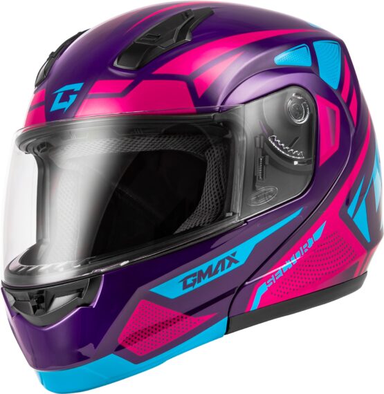 GMAX MD-04 Sector Modular Helmet Violet/Pink XL