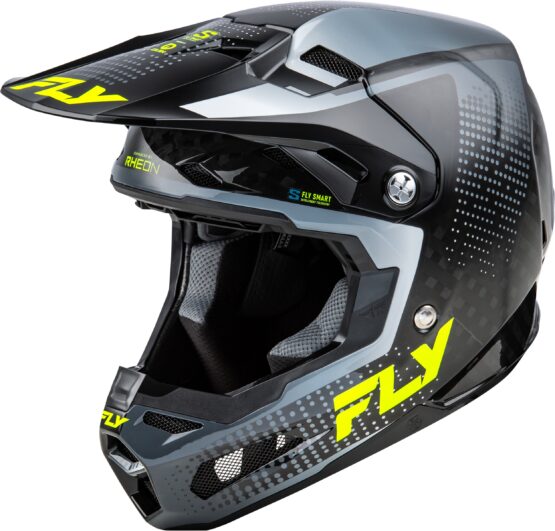 Fly Racing Formula S Carbon Protocol Helmet XS Black/Grey/Hi-Vis