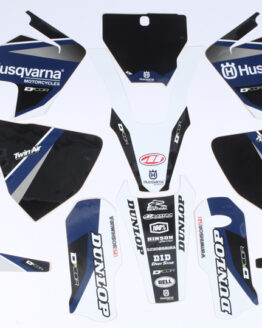 Raceline Graphics Complete Kit Black Backgrounds Fits 16+ Husqvarna Big Bikes