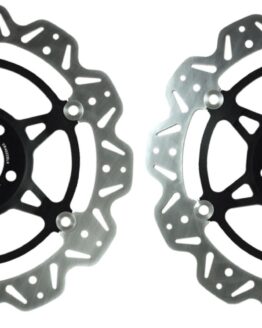 Front VEE Brake Rotors Black - EBC