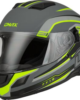 GMAX FF-18 Drift Helmet Matte Grey/Hi-Viz Medium
