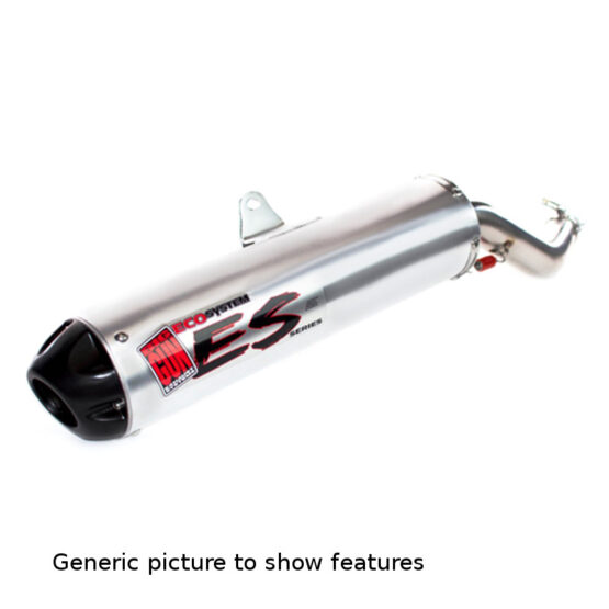 Big Gun ECO Series Slip-On Exhaust Silver Fits 03-14 LTZ400 03-06 KFX400