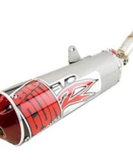 Big Gun EVO R Slip-On Exhaust Silver/Red Fits 01-14 Honda TRX250EX & X