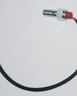 Banjo bolt pressure switch for brake light activation.