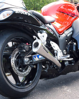 Alien Head 14" Polished Dual Slip On Exhaust