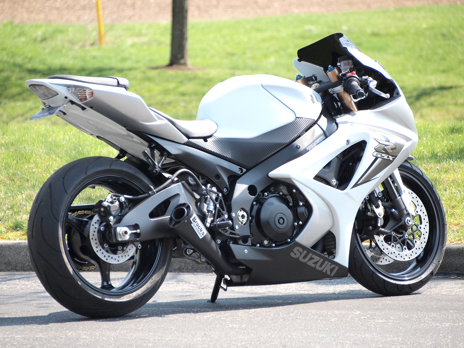 Brock's Alien Head Black Full Exhaust Fits 07-08 Suzuki GSXR1000 - Image 3