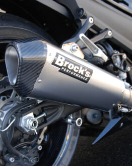 Brock's CT Single Titanium Full Exhaust Silver Fits 06-20 ZX14