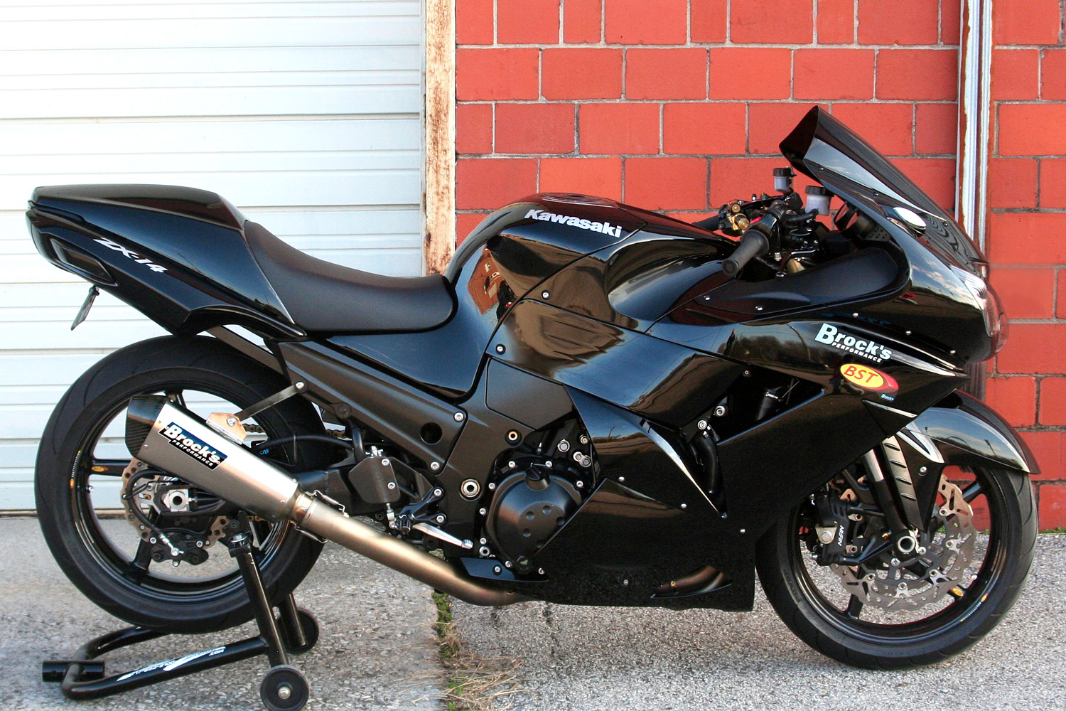 Brock's CT Single Titanium Full Exhaust Silver Fits 06-20 ZX14 - Image 4