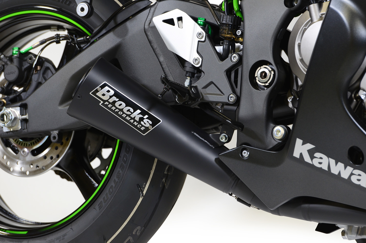 Brock's Alien Head 2 Black Full Exhaust Fits Kawasaki ZX10R - Image 4