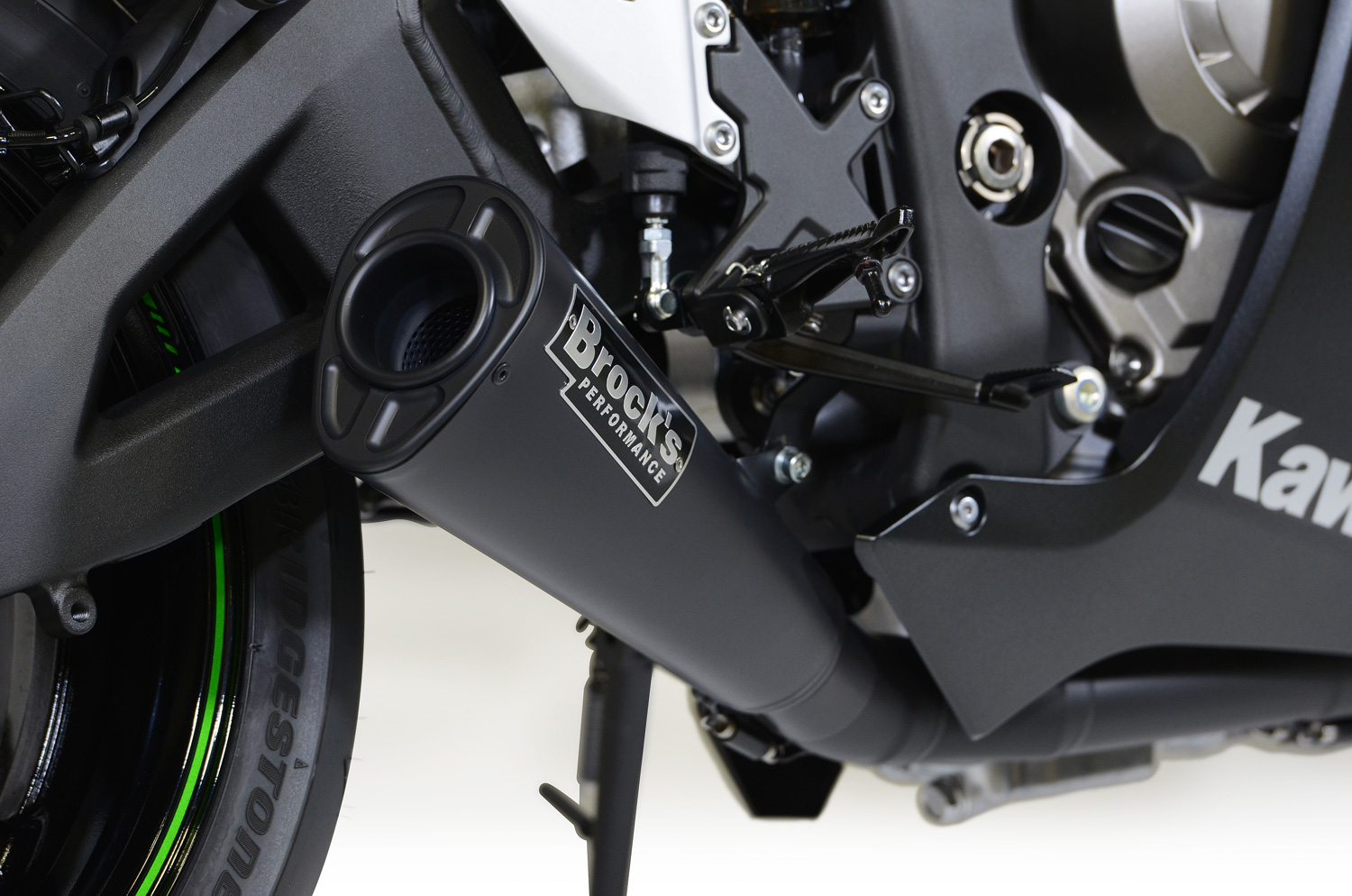 Brock's Alien Head 2 Black Full Exhaust Fits Kawasaki ZX10R - Image 6