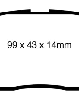 EBC Greenstuff Rear Brake Pads DP21947 Fits 2011+ Lexus CT200h 1.8 Hybrid