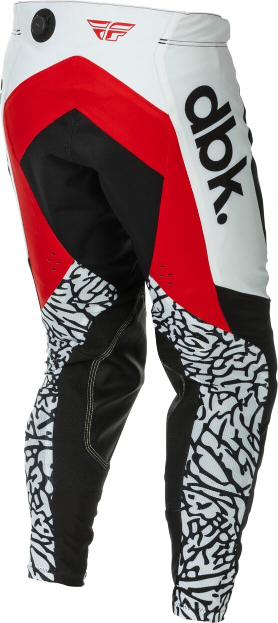 Fly Racing Evolution DST DBK Pants Black/White/Red Size 38 - Image 3