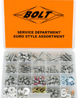 BOLT Euro Style Motorcycle Hardware Assortment Kit, 316 Piece