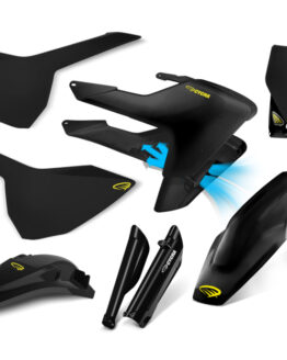 Cycra Powerflow Body Kit - Black Fits 2016-2018 Husqvarna FC250