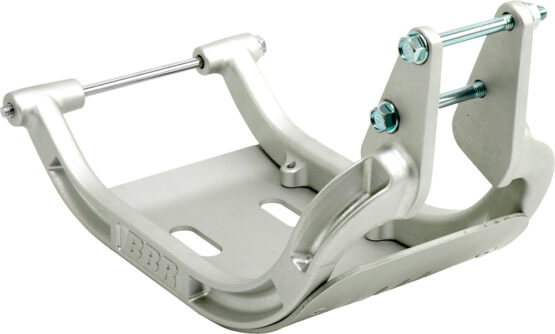 BBR Aluminum Frame Cradle with Skid Plate Silver Fits 2000+ Yamaha TTR125