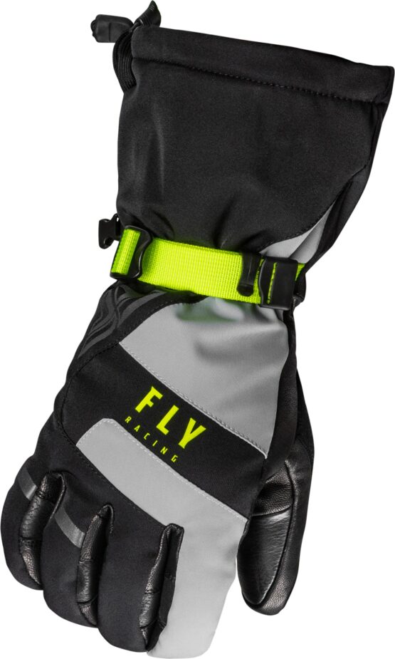 Fly Racing Highland Gloves Black/Grey/Hi-Vis Small