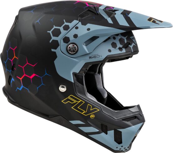 Fly Racing Formula CC Tektonic Helmet Matte Black/Slate/Blue XL - Image 4