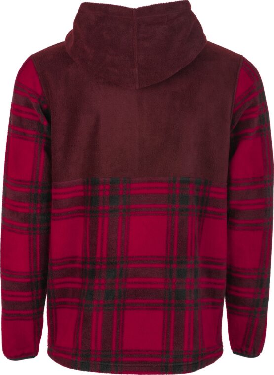 Fly Racing Half Zip Hoodie Red Plaid 2X-Large - Image 2