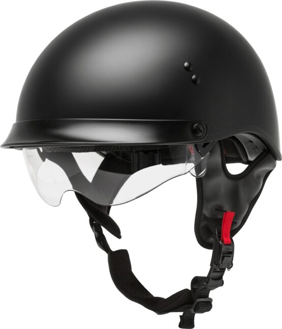 GMAX HH-65 Full Dressed Half Helmet Matte Black Medium - Image 5