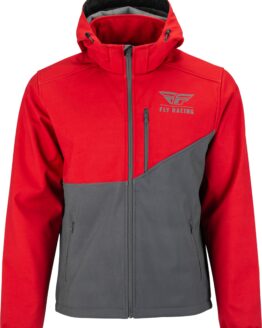 Fly Racing Checkpoint Jacket Grey/Red X-Large