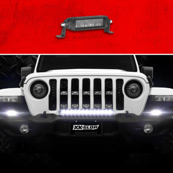 XKGLOW 6" Razor Light Bar Auxiliary High Beam No Wire/Switch - Image 2
