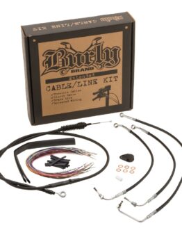 Extended Black Control Cable Kit For Baggers - 15" tall bars (ABS)