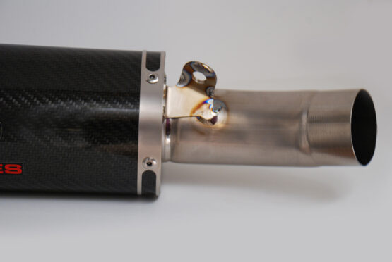 Graves Carbon Fiber Slip-On Exhaust Black Fits 09-18 Kawasaki ZX6R - Image 2