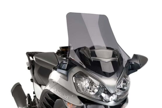 PUIG Z-Racing Touring Windscreen Dark Smoke For Kawasaki ZG1400 Concours 14 - Image 2