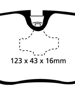 EBC Redstuff Rear Ceramic Brake Pads Fits 96-98 BMW Z3 1.9
