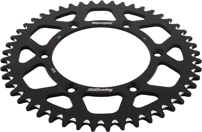 Supersprox 49T Aluminum Rear Sprocket Black 520 Fits 80-16 Kawasaki Suzuki - Image 4