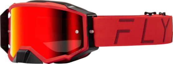 Fly Racing Zone Pro Goggle Red with Red Mirror/Smoke Lens