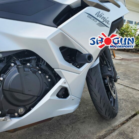 Shogun No Cut Frame Sliders Black Fits 2024 Kawasaki Ninja 500 - Image 8