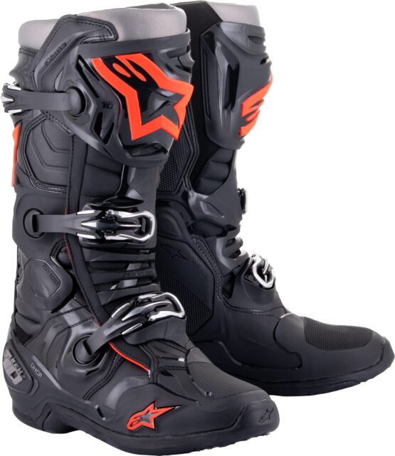 Alpinestars Tech 10 Boots Black/Fluorescent Red US 7 / EU 40.5