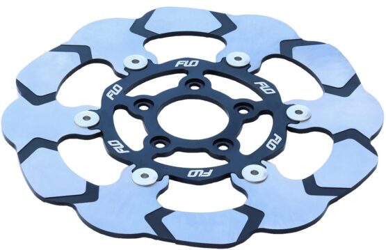 FLO Motorsports 11.5in Floating Front Brake Rotor Red For Harley 84-13