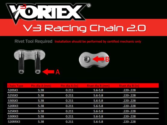 V3 Chain & Sprocket Kit Gold RX Chain 520 16/41 Hardcoat Aluminum - Image 4