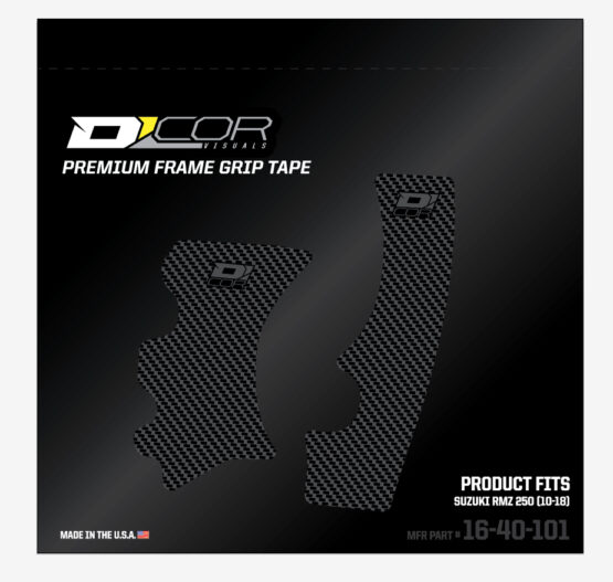 D'Cor Frame Grip Guard Decal Gray Fits 10-18 Suzuki RMZ250