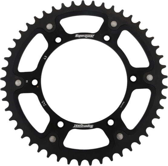 Supersprox Stealth Rear Sprocket 49T Black 520 Fits Yamaha YZ WR TTR