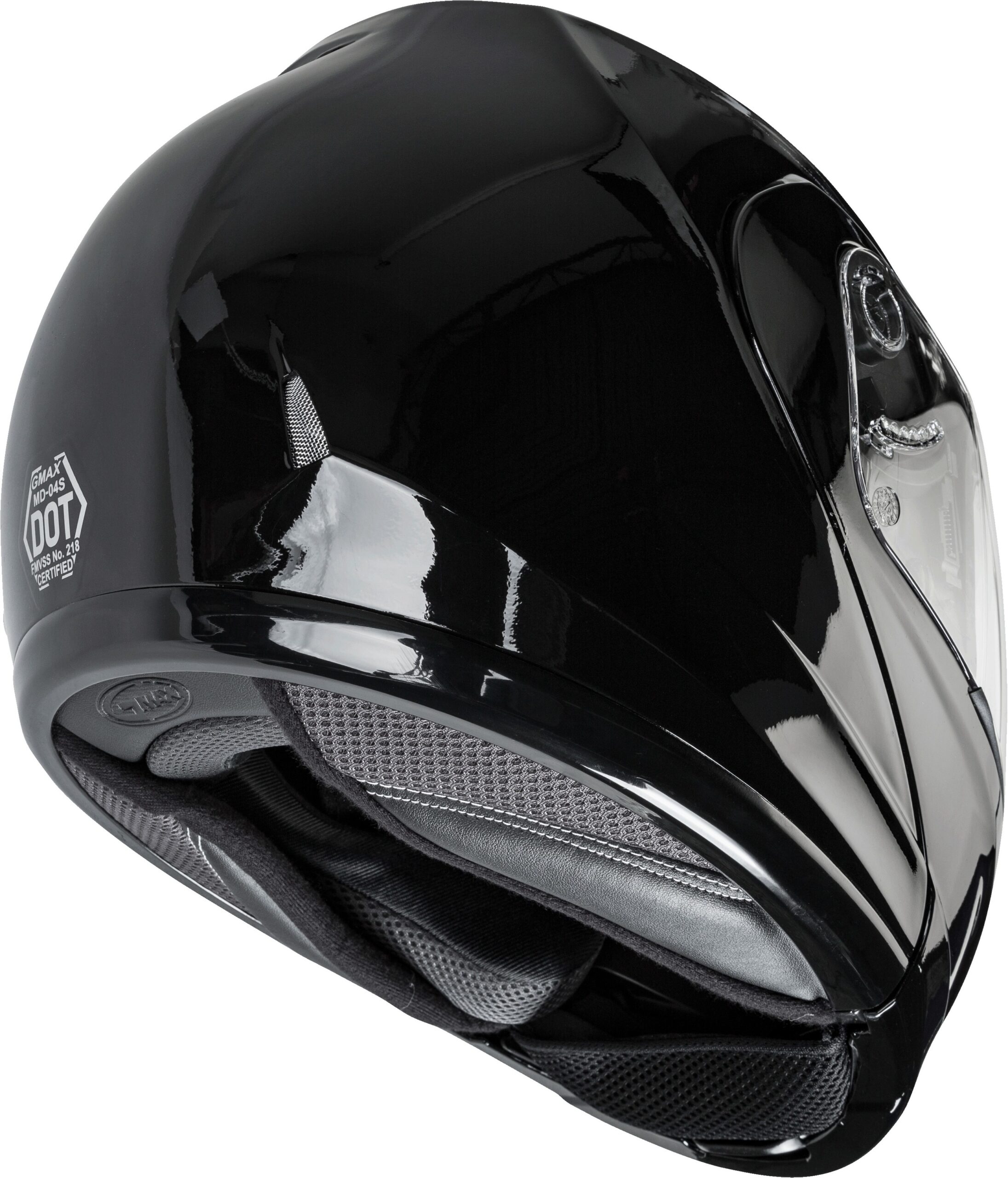 GMAX MD-04 Modular Helmet Gloss Black Large - Image 4