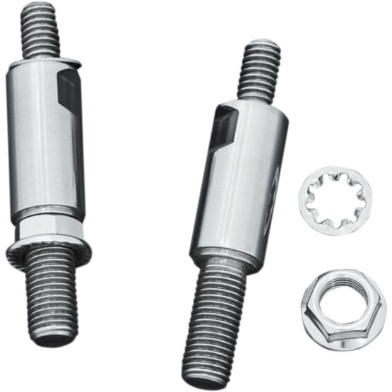 Kuryakyn Raised Mirror Adaptors Chrome Pair Fits Metric Models (No Yamaha)