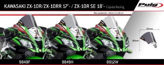 14-1/4" Opaque Black Racing Windscreen - Image 4