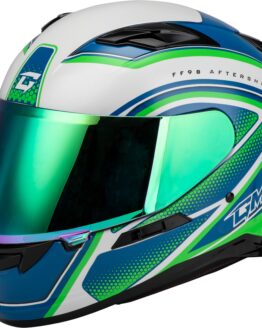 GMAX FF-98 Aftershock Helmet White/Neon Green Large