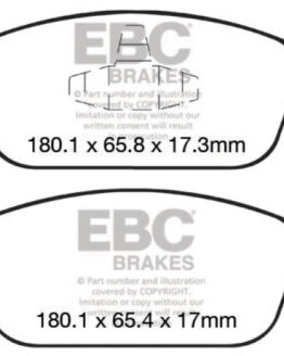 EBC Redstuff Ceramic Front Brake Pads DP32145C Fits 12+ Ford Focus 2.0 Turbo ST
