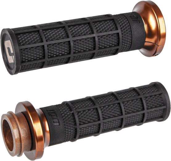 ODI Hart-Luck V-Twin Lock-On Grips Black/Bronze For Indian
