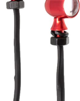 Letric Lighting Caliber LED Mini Marker Red Anodized Red Lens Pair