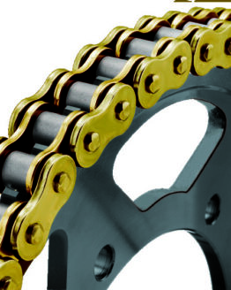 BikeMaster 420Hx120 Heavy-Duty Motorcycle Chain Gold/Gold