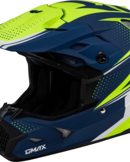 GMAX MX-96 502 Helmet Matte Blue/Green Medium Offroad