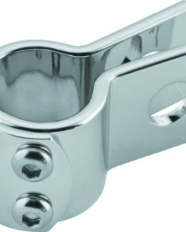 Biker's Choice 1-1/4in Chrome Three Piece Clamp Pair